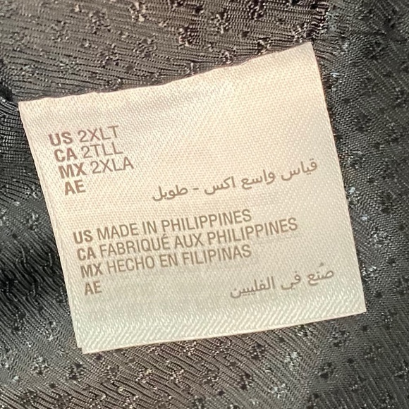 INC Special Event Blazer Red Jacquard Floral Metallic $189 2XLT Big and Tall - Picture 6 of 10